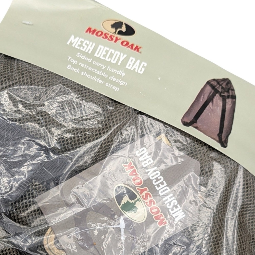 Mossy Oak Mesh Decoy Bag Olive Green Brown Outdoor‎ Gear Duck Turkey Hunting